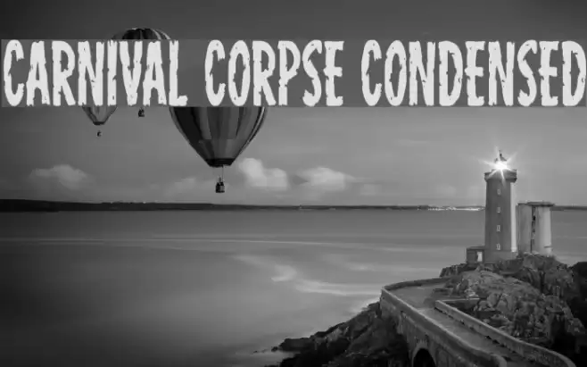 Carnival Corpse Condensed Font examples