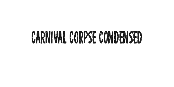 Carnival Corpse Condensed Logo