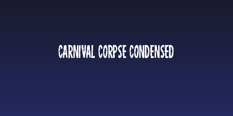 Carnival Corpse Condensed Social Header