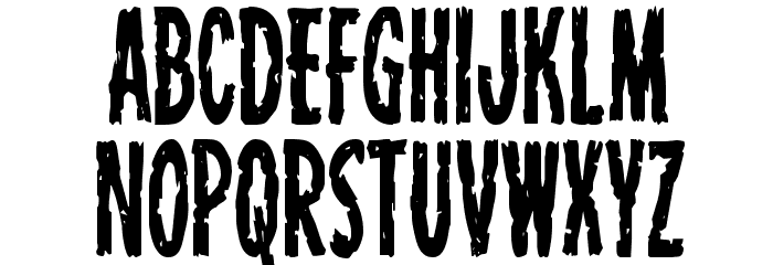 Carnival Corpse Condensed Font LOWERCASE