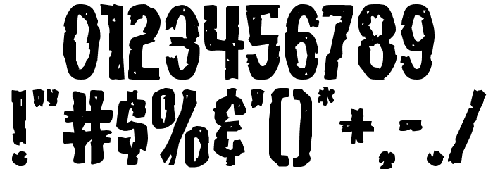 Carnival Corpse Expanded Font OTHER CHARS