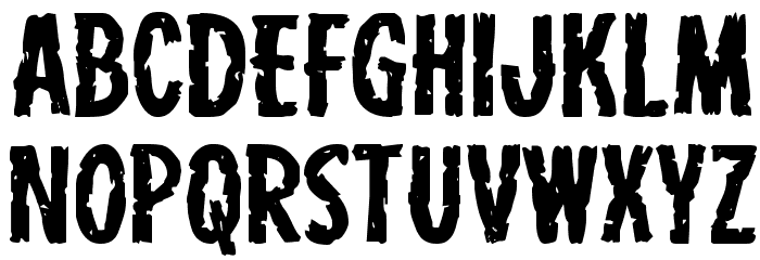 Carnival Corpse Expanded Font LOWERCASE