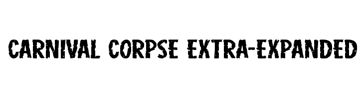 Carnival Corpse Extra-Expanded Font