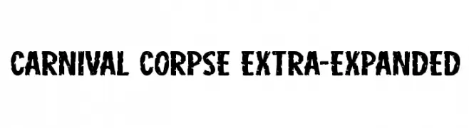 Carnival Corpse Extra-Expanded  Скачать бесплатные шрифты