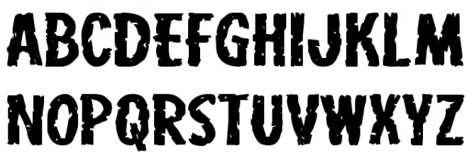 Carnival Corpse Extra-Expanded Schriftart Groß