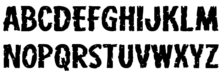 Carnival Corpse Extra-Expanded Font LOWERCASE
