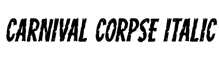 Carnival Corpse Italic  les polices de caractères gratuit tlcharger