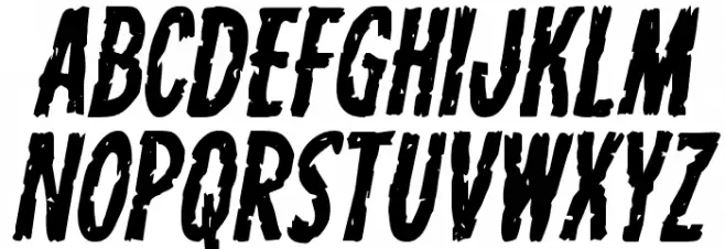 Carnival Corpse Italic Schriftart Groß