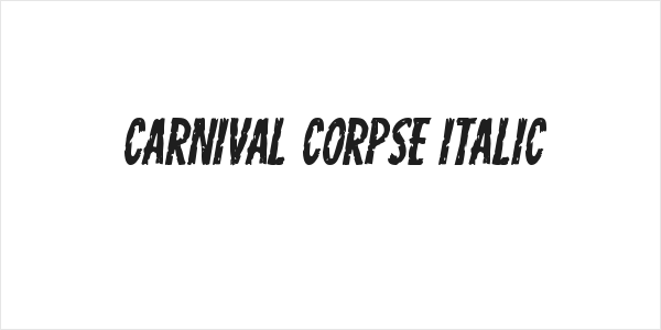Carnival Corpse Italic Logo