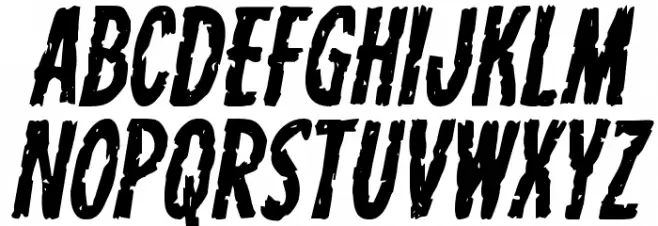 Carnival Corpse Italic फ़ॉन्ट लोअरकेस
