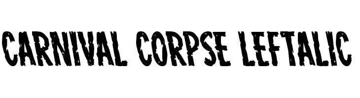 Carnival Corpse Leftalic Font