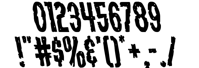 Carnival Corpse Leftalic Font OTHER CHARS