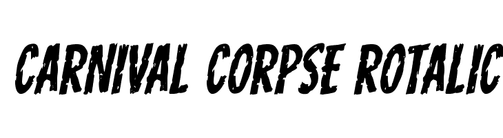 Carnival Corpse Rotalic  baixar fontes gratis