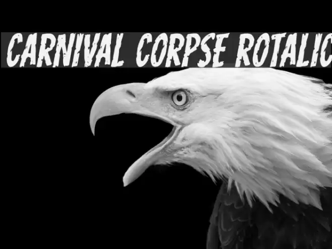 Carnival Corpse Rotalic Шрифта examples