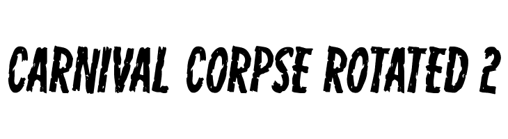 Carnival Corpse Rotated 2  Fuentes Gratis Descargar