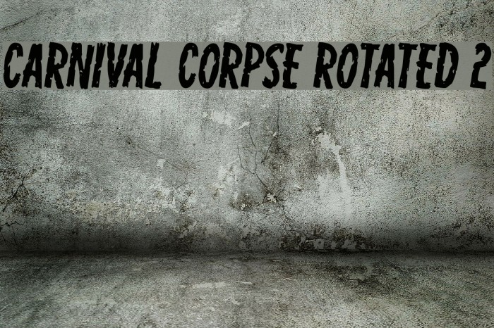 Carnival Corpse Rotated 2 Font examples
