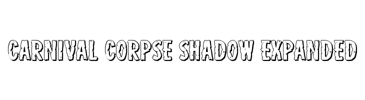 Carnival Corpse Shadow Expanded  免费字体下载
