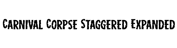 Carnival Corpse Staggered Expanded  Frei Schriftart Herunterladen
