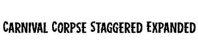 Carnival Corpse Staggered Expanded  Descarca Fonturi Gratis