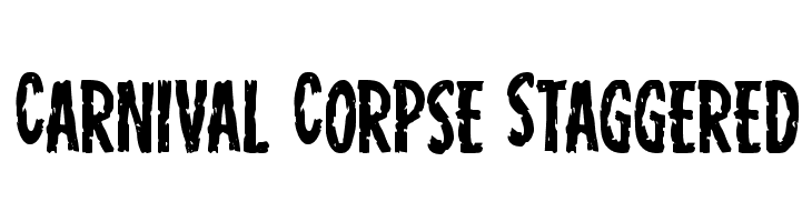 Carnival Corpse Staggered Шрифта