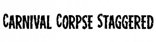 Carnival Corpse Staggered  les polices de caractères gratuit tlcharger