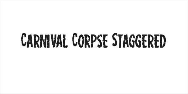 Carnival Corpse Staggered Logo