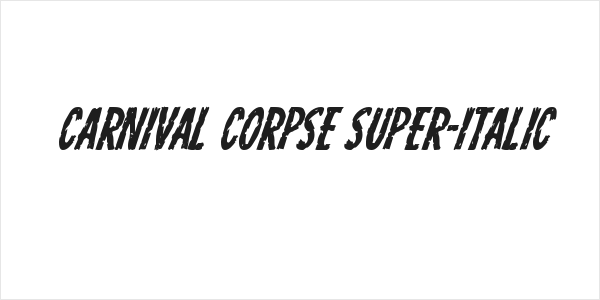 Carnival Corpse Super-Italic Logo