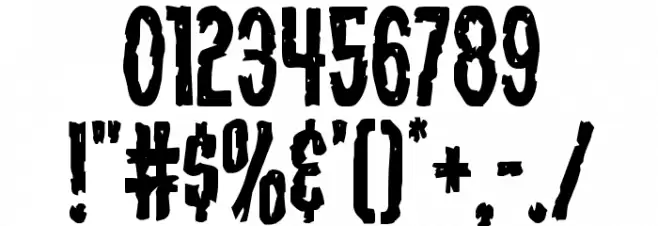 Carnival Corpse Font Alte caractere