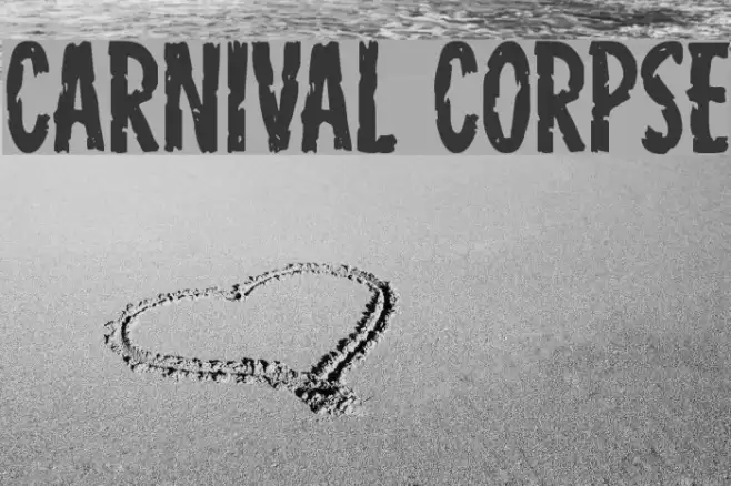 Carnival Corpse Font examples