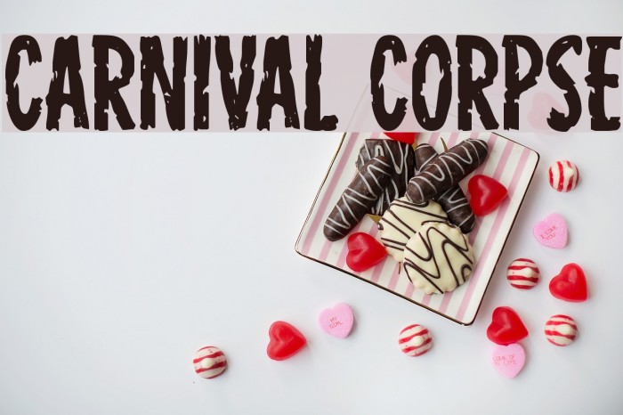 Carnival Corpse Font examples