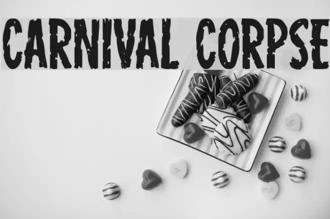Carnival Corpse Font examples