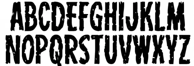 Carnival Corpse Font LOWERCASE