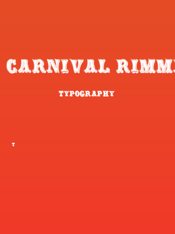 Carnival Rimmed Poster
