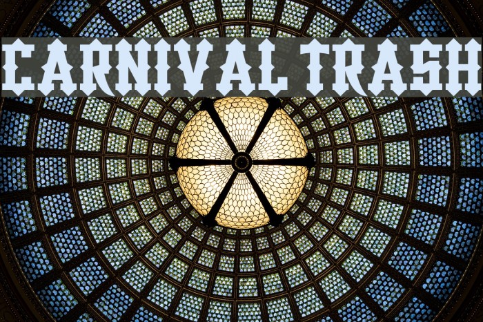 Carnival Trash Font examples