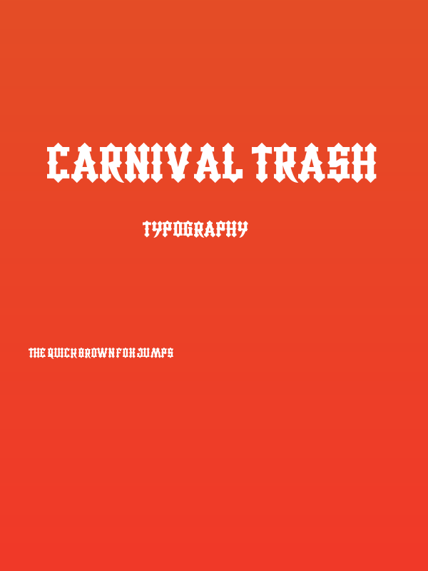 Carnival Trash Poster
