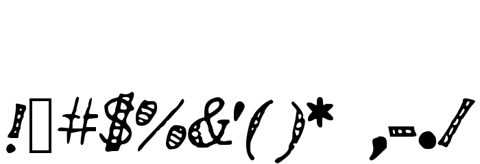 CarnivalBlock Font OTHER CHARS
