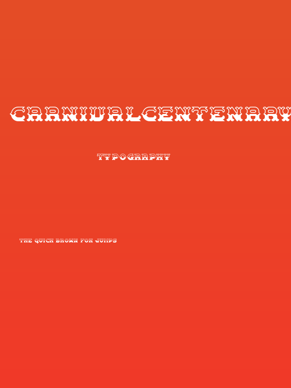 CarnivalCentenaryPattern Poster