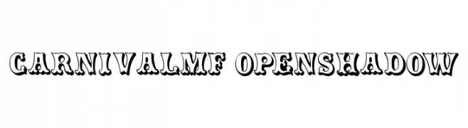 CarnivalMF OpenShadow  les polices de caractères gratuit tlcharger