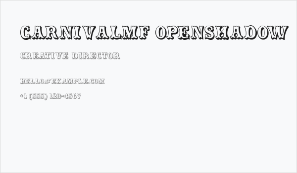 CarnivalMF OpenShadow Business Card
