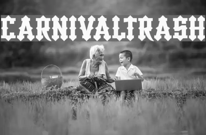 CarnivalTrash Font examples