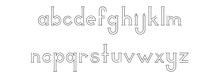 Carnival Font LOWERCASE