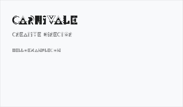 Carnivale Business Card