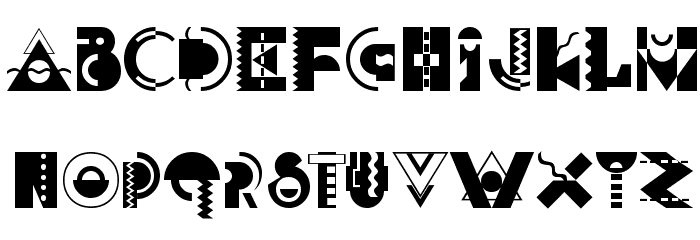 Carnivale Font LOWERCASE