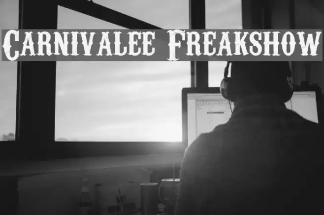 Carnivalee Freakshow خط examples