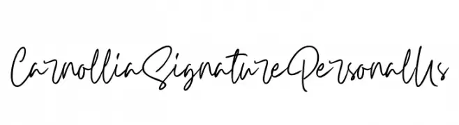 Carnollia Signature Personal Us  免费字体下载