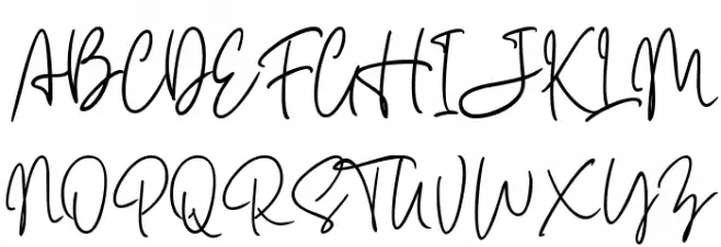 Carnollia Signature Personal Us 字体 大写
