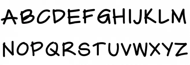 CaroHand Schriftart Groß