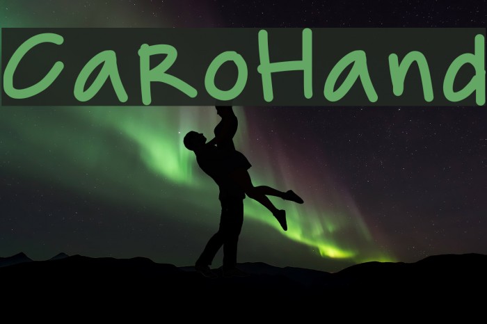 CaroHand Font examples