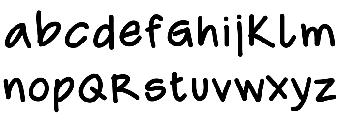 CaroHand Font LOWERCASE