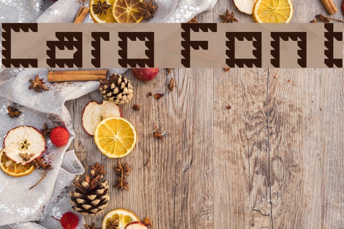 Caro Font examples